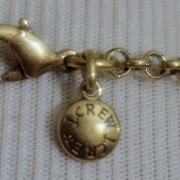 J. Crew Off-White Botanical Leaf Necklace - Picture 5 of 6